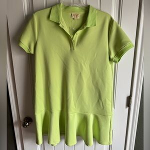 SSYS The Label Lime Green Polo Style Dress Size XXL New without tags.